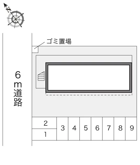 ★手数料０円★高崎市浜尻町　月極駐車場（LP）